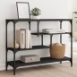 vidaXL Konsolentisch Schwarz 100x30x75 cm Holzwerkstoff vidaXL Konsolentisch Schwarz 100x30x75 cm Holzwerkstoff