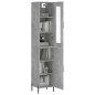 Highboard Betongrau 34,5x34x180 cm Holzwerkstoff Highboard Betongrau 34,5x34x180 cm Holzwerkstoff