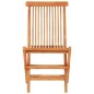 3-tlg. Bistro-Set mit Grauen Kissen Massivholz Teak 3-tlg. Bistro-Set mit Grauen Kissen Massivholz Teak
