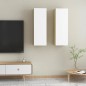 vidaXL TV-Schränke 2 Stk. Weiß Sonoma-Eiche 30,5x30x90cm Holzwerkstoff vidaXL TV-Schränke 2 Stk. Weiß Sonoma-Eiche 30,5x30x90cm Holzwerkstoff