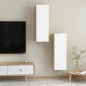 vidaXL TV-Schränke 2 Stk. Weiß Sonoma-Eiche 30,5x30x90cm Holzwerkstoff vidaXL TV-Schränke 2 Stk. Weiß Sonoma-Eiche 30,5x30x90cm Holzwerkstoff
