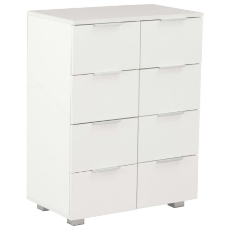vidaXL Sideboard Hochglanz-Weiß 60x35x80 cm Holzwerkstoff