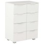 vidaXL Sideboard Hochglanz-Weiß 60x35x80 cm Holzwerkstoff vidaXL Sideboard Hochglanz-Weiß 60x35x80 cm Holzwerkstoff