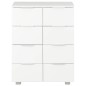 vidaXL Sideboard Hochglanz-Weiß 60x35x80 cm Holzwerkstoff vidaXL Sideboard Hochglanz-Weiß 60x35x80 cm Holzwerkstoff