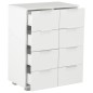 vidaXL Sideboard Hochglanz-Weiß 60x35x80 cm Holzwerkstoff vidaXL Sideboard Hochglanz-Weiß 60x35x80 cm Holzwerkstoff