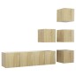 vidaXL 6-tlg. TV-Schrank-Set Sonoma-Eiche Holzwerkstoff vidaXL 6-tlg. TV-Schrank-Set Sonoma-Eiche Holzwerkstoff