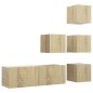 vidaXL 5-tlg. TV-Schrank-Set Sonoma-Eiche Holzwerkstoff vidaXL 5-tlg. TV-Schrank-Set Sonoma-Eiche Holzwerkstoff