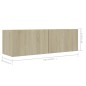 vidaXL 5-tlg. TV-Schrank-Set Sonoma-Eiche Holzwerkstoff vidaXL 5-tlg. TV-Schrank-Set Sonoma-Eiche Holzwerkstoff