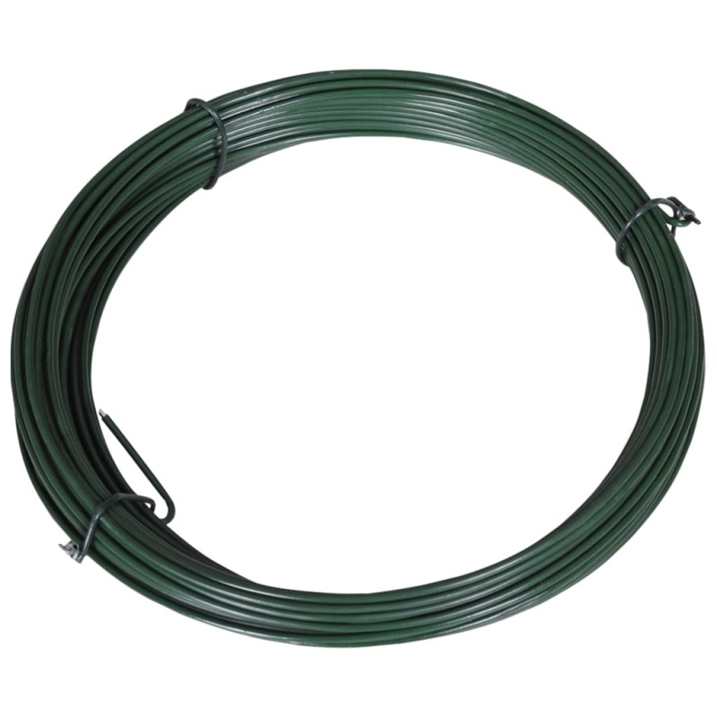 vidaXL Zaun-Bindedraht 25 m 1,4/2 mm Stahl Grün vidaXL Zaun-Bindedraht 25 m 1,4/2 mm Stahl Grün