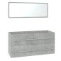 vidaXL Badmöbel-Set Betongrau Holzwerkstoff vidaXL Badmöbel-Set Betongrau Holzwerkstoff