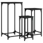 vidaXL Satztische 3 Stk. Schwarz Holzwerkstoff vidaXL Satztische 3 Stk. Schwarz Holzwerkstoff