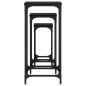 vidaXL Satztische 3 Stk. Schwarz Holzwerkstoff vidaXL Satztische 3 Stk. Schwarz Holzwerkstoff