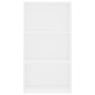 vidaXL Bücherregal 3 Fächer Weiß 60x30x114 cm Holzwerkstoff vidaXL Bücherregal 3 Fächer Weiß 60x30x114 cm Holzwerkstoff