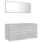 vidaXL 2-tlg. Badmöbel-Set Betongrau Holzwerkstoff vidaXL 2-tlg. Badmöbel-Set Betongrau Holzwerkstoff