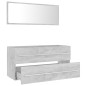 vidaXL 2-tlg. Badmöbel-Set Betongrau Holzwerkstoff vidaXL 2-tlg. Badmöbel-Set Betongrau Holzwerkstoff