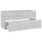 vidaXL 2-tlg. Badmöbel-Set Betongrau Holzwerkstoff vidaXL 2-tlg. Badmöbel-Set Betongrau Holzwerkstoff