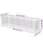 vidaXL Gabionen-Hochbeet Verzinkter Stahl 450×90×100 cm vidaXL Gabionen-Hochbeet Verzinkter Stahl 450×90×100 cm