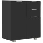 vidaXL Sideboard Hochglanz-Schwarz 71x35x80 cm Holzwerkstoff vidaXL Sideboard Hochglanz-Schwarz 71x35x80 cm Holzwerkstoff