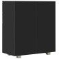 vidaXL Sideboard Hochglanz-Schwarz 71x35x80 cm Holzwerkstoff vidaXL Sideboard Hochglanz-Schwarz 71x35x80 cm Holzwerkstoff