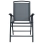 vidaXL 3-tlg. Bistro-Set Grau Stahl vidaXL 3-tlg. Bistro-Set Grau Stahl