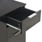 vidaXL Sideboard Hochglanz-Schwarz 71x35x80 cm Holzwerkstoff vidaXL Sideboard Hochglanz-Schwarz 71x35x80 cm Holzwerkstoff
