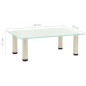 vidaXL TV-Tisch 40x35x17 cm Satiniertes Hartglas vidaXL TV-Tisch 40x35x17 cm Satiniertes Hartglas