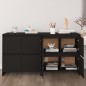 vidaXL Sideboards 2 Stk. Schwarz 70x41x75 cm Holzwerkstoff vidaXL Sideboards 2 Stk. Schwarz 70x41x75 cm Holzwerkstoff