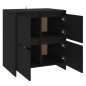 vidaXL Sideboards 2 Stk. Schwarz 70x41x75 cm Holzwerkstoff vidaXL Sideboards 2 Stk. Schwarz 70x41x75 cm Holzwerkstoff