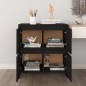 vidaXL Sideboards 2 Stk. Schwarz 70x41x75 cm Holzwerkstoff vidaXL Sideboards 2 Stk. Schwarz 70x41x75 cm Holzwerkstoff