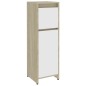 vidaXL Badezimmerschrank Weiß Sonoma-Eiche 30x30x95 cm Holzwerkstoff vidaXL Badezimmerschrank Weiß Sonoma-Eiche 30x30x95 cm Holzwerkstoff