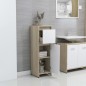 vidaXL Badezimmerschrank Weiß Sonoma-Eiche 30x30x95 cm Holzwerkstoff vidaXL Badezimmerschrank Weiß Sonoma-Eiche 30x30x95 cm Holzwerkstoff