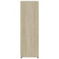 vidaXL Badezimmerschrank Weiß Sonoma-Eiche 30x30x95 cm Holzwerkstoff vidaXL Badezimmerschrank Weiß Sonoma-Eiche 30x30x95 cm Holzwerkstoff