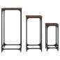 vidaXL Satztische 3 Stk. Braun Eichen-Optik Holzwerkstoff vidaXL Satztische 3 Stk. Braun Eichen-Optik Holzwerkstoff