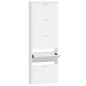 vidaXL Schuhschrank Hochglanz-Weiß 59x17x169 cm Holzwerkstoff vidaXL Schuhschrank Hochglanz-Weiß 59x17x169 cm Holzwerkstoff