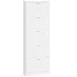 vidaXL Schuhschrank Hochglanz-Weiß 59x17x169 cm Holzwerkstoff vidaXL Schuhschrank Hochglanz-Weiß 59x17x169 cm Holzwerkstoff
