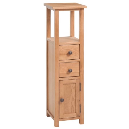 vidaXL Eckschrank 26x26x94 cm Massivholz Eiche 