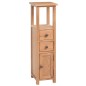 vidaXL Eckschrank 26x26x94 cm Massivholz Eiche vidaXL Eckschrank 26x26x94 cm Massivholz Eiche