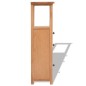 vidaXL Eckschrank 26x26x94 cm Massivholz Eiche vidaXL Eckschrank 26x26x94 cm Massivholz Eiche