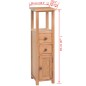 vidaXL Eckschrank 26x26x94 cm Massivholz Eiche vidaXL Eckschrank 26x26x94 cm Massivholz Eiche