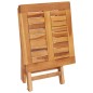 Sonnenliege mit Tisch und Auflage Massivholz Teak Sonnenliege mit Tisch und Auflage Massivholz Teak