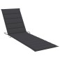 Sonnenliege mit Tisch und Auflage Massivholz Teak Sonnenliege mit Tisch und Auflage Massivholz Teak