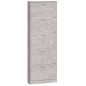 vidaXL Schuhschrank Betongrau 59x17x169 cm Holzwerkstoff vidaXL Schuhschrank Betongrau 59x17x169 cm Holzwerkstoff