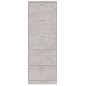 vidaXL Schuhschrank Betongrau 59x17x169 cm Holzwerkstoff vidaXL Schuhschrank Betongrau 59x17x169 cm Holzwerkstoff