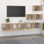 vidaXL TV-Wandschrank Sonoma-Eiche Holzwerkstoff vidaXL TV-Wandschrank Sonoma-Eiche Holzwerkstoff