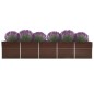 vidaXL Garten-Hochbeet Verzinkter Stahl 400x80x45 cm Braun vidaXL Garten-Hochbeet Verzinkter Stahl 400x80x45 cm Braun