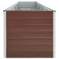 vidaXL Garten-Hochbeet Verzinkter Stahl 400x80x45 cm Braun vidaXL Garten-Hochbeet Verzinkter Stahl 400x80x45 cm Braun