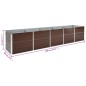 vidaXL Garten-Hochbeet Verzinkter Stahl 400x80x45 cm Braun vidaXL Garten-Hochbeet Verzinkter Stahl 400x80x45 cm Braun