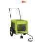 vidaXL Fahrradanhänger Hunde Grün und Schwarz Oxford-Gewebe & Eisen vidaXL Fahrradanhänger Hunde Grün und Schwarz Oxford-Gewebe & Eisen