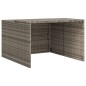 vidaXL Mähroboter-Garage Grau 86x90x52/57 cm Poly Rattan vidaXL Mähroboter-Garage Grau 86x90x52/57 cm Poly Rattan