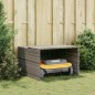 vidaXL Mähroboter-Garage Grau 86x90x52/57 cm Poly Rattan vidaXL Mähroboter-Garage Grau 86x90x52/57 cm Poly Rattan